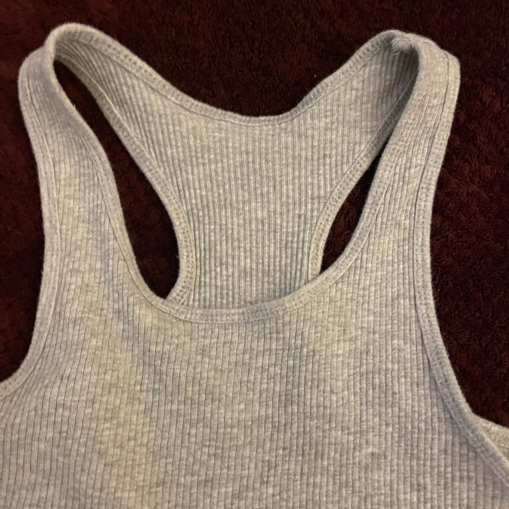 George Light Gray Women's Ribbed Tank Top - Picture 4 of 4